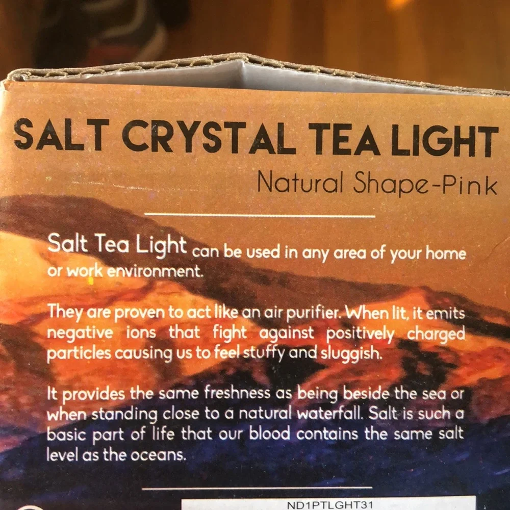 Salt Crystal Tea Light - Picture 2 of 4